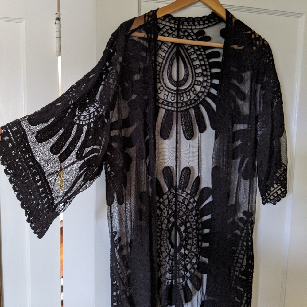 Long Lace Cardigan